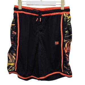 Black and Orange Athletic Shorts